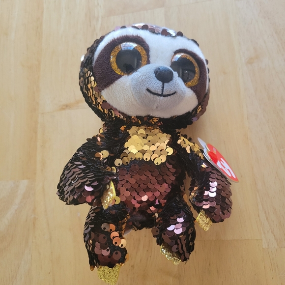 NWT (Limited Edition) Ty Flippables Dangler Sequin Sloth - Picture 1 of 5